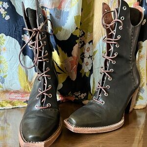 Free People x We the Free Canyon Lace Up Boot, deep khaki